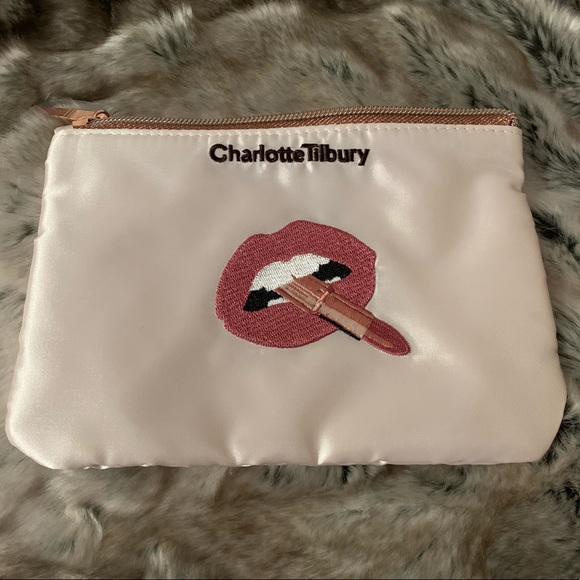 Charlotte Tilbury Handbags - Charlotte Tilbury Pink Hot Lips Pillow Talk Pouch